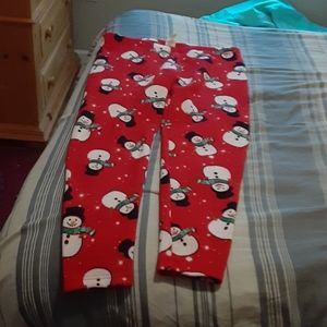 Snow man leggings
